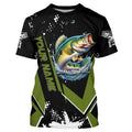 Personalized Largemouth Bass Fishing, Black and Green Bass Fishing Tournament NQS7839