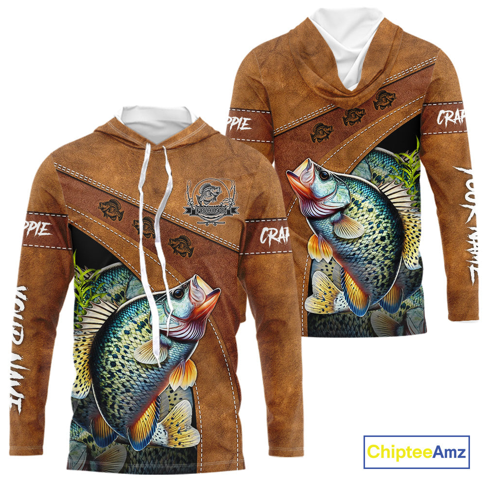 Crappie fishing UV protection custom name fishing, performance, women, kid