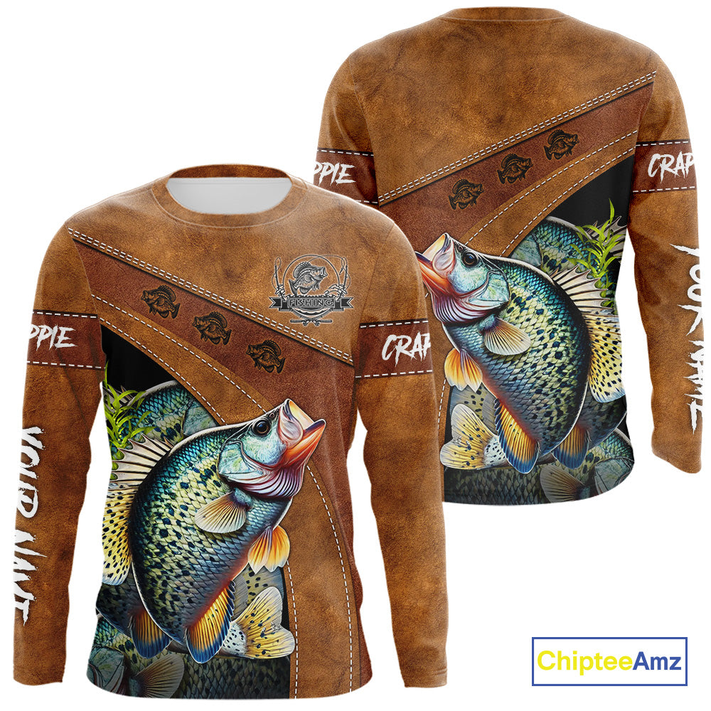 Crappie fishing UV protection custom name fishing, performance, women, kid
