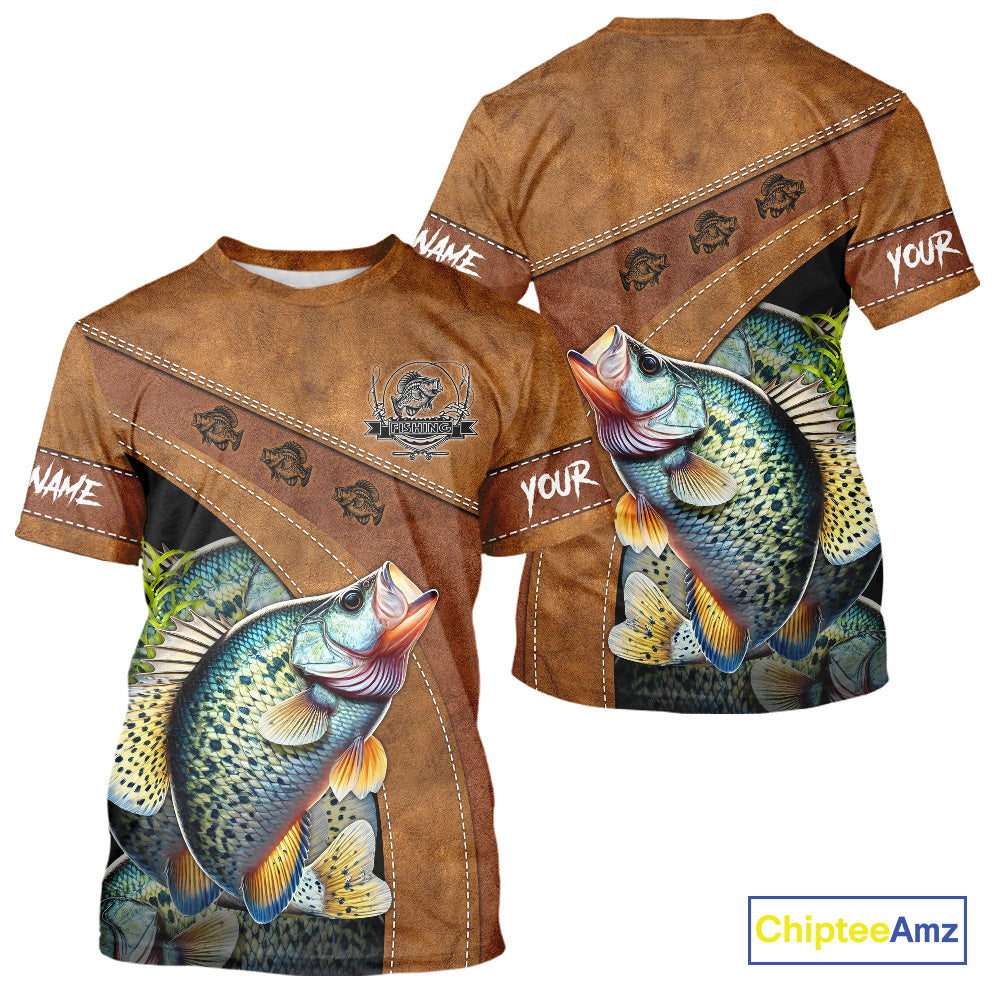 Crappie fishing UV protection custom name fishing, performance, women, kid