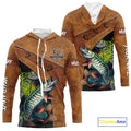 Musky fishing UV protection custom name fishing, performance, women, kid