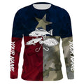 TX Texas Flag Texas slam Fishing Patriotic Performance Fishing UV Protection UPF 30+, Personalized Texas Fishermans Gift NQS2373