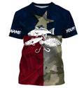 TX Texas Flag Texas slam Fishing Patriotic Performance Fishing UV Protection UPF 30+, Personalized Texas Fishermans Gift NQS2373