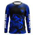Largemouth Bass fishing Custom UV protection performance bass fishing tournament | Blue NQS9395