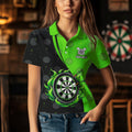 Black and Green Flame Darts Custom Team Darts NQS9565
