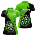 Black and Green Flame Darts Custom Team Darts NQS9565