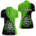 Black and Green Flame Darts Custom Team Darts NQS9565