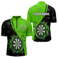 Black and Green Flame Darts Custom Team Darts NQS9565