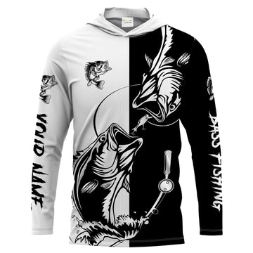 Bass fishing tattoo UV protection Customize name fishing NQS1461