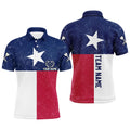 Customized Grunge Texas Flag Darts Men Quarter-Zip, Patriotic Texas Darts