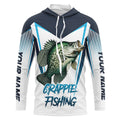 Personalized Crappie fishing 3D All Over Printed Long Sleeve, Crappie Tournament Fishing NQS7666
