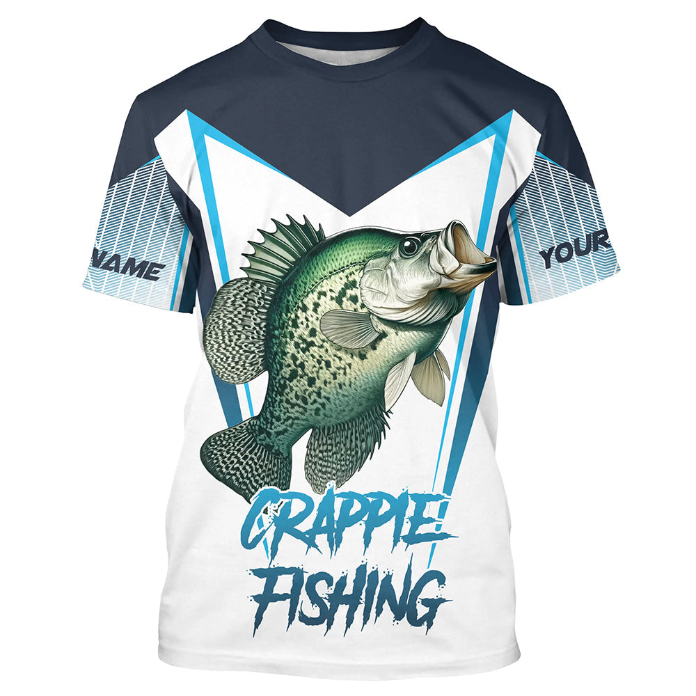 Personalized Crappie fishing 3D All Over Printed Long Sleeve, Crappie Tournament Fishing NQS7666