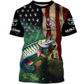 Musky Fishing American Flag Patriotic Customize fishing, personalized fishing gifts NQS481