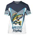 Personalized Walleye fishing Tournament Long Sleeve Fishing, Walleye Fishing | Blue NQS9225