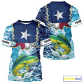 Texas Mahi Mahi Fishing blue ocean camo custom Mahi Mahi long sleeves performance fishing