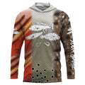 Texas Slam Redfish, trout, flounder UV protection Custom name long sleeves fishing NQS879