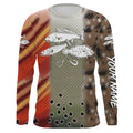 Texas Slam Redfish, trout, flounder UV protection Custom name long sleeves fishing NQS879