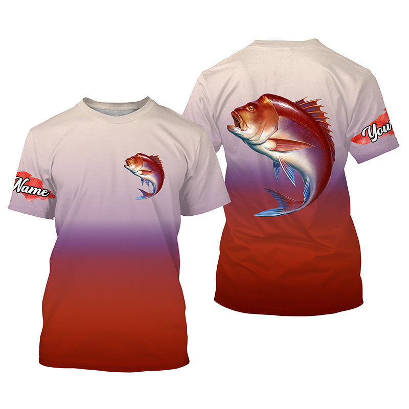 Red snapper fishing Custom Name sun protection fishing, deep sea fishing tournament NQS3960