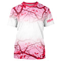 Personalized name White and Pink Camo performance long sleeve team fishing tournament NQS9241