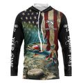 Rainbow Trout Fishing American Flag Patriotic Custom UV protection fishing, Trout fishing NQS497