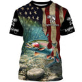 Rainbow Trout Fishing American Flag Patriotic Custom UV protection fishing, Trout fishing NQS497