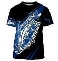 Largemouth bass fishing tattoo Custom Name UV protection Fishing, blue lightning fishing NQS3514