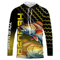 Redfish puppy drum fishing custom Performance Long Sleeve UV protection NQS1040