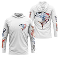 Striped Bass fishing American flag Custom Name sun protection custom fishing, women,kid NQS3264