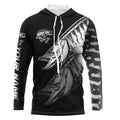 Black Musky performance Fishing Custom Muskie Fishing Long Sleeve Tournament Fishing NQS7679