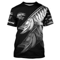 Black Musky performance Fishing Custom Muskie Fishing Long Sleeve Tournament Fishing NQS7679