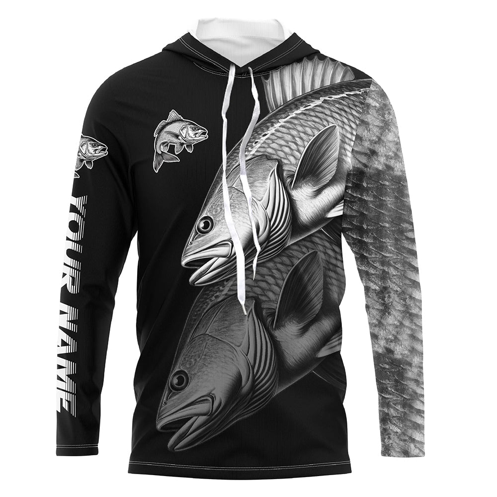 Redfish performance Fishing Custom Red Drum Fishing Long Sleeve Tournament Fishing NQS7680