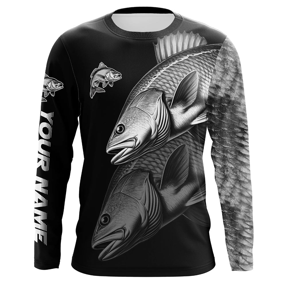 Redfish performance Fishing Custom Red Drum Fishing Long Sleeve Tournament Fishing NQS7680