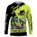Largemouth Bass fishing Custom Name performance long sleeve fishing uv protection bass NQS3664