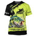 Largemouth Bass fishing Custom Name performance long sleeve fishing uv protection bass NQS3664