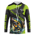 Personalized Walleye Fishing, Walleye Long Sleeve Fishing Tournament | Green NQS7542