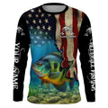 Bluegill Fishing 3D American Flag Patriotic Customize name All over printed NQS516