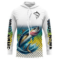 Personalized Tuna Fishing, Tuna scales UV protection Long Sleeve Performance Fishing NQS6016