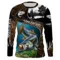 Largemouth Bass Fishing UV protection Customize name long sleeves fishing, women, kid NQS753