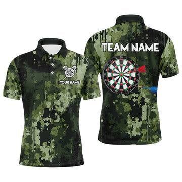 Green Camo Dart Board, Custom Darts Team, Darts Gifts NQS9059