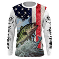American Bass fishing US flag UV protection Custom long sleeves fishing NQS2715