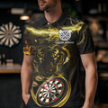 Personalized Yellow Lightning Thunder Storm Tiger Darts Custom Dart Team NQS9465