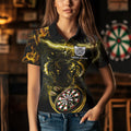 Personalized Yellow Lightning Thunder Storm Tiger Darts Custom Dart Team NQS9465