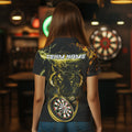 Personalized Yellow Lightning Thunder Storm Tiger Darts Custom Dart Team NQS9465