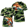 Black Green camo Redfish fishing Custom Long Sleeve Tournament Fishing, Red drum fishing NQS7554
