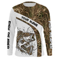 Largemouth Bass Fishing Tattoo camouflage UV protection Custom name long sleeves fishing apparel NQS764
