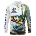 Largemouth Bass Fishing custom performance Long Sleeve tournament fishing, Bass Fishing NQS8163