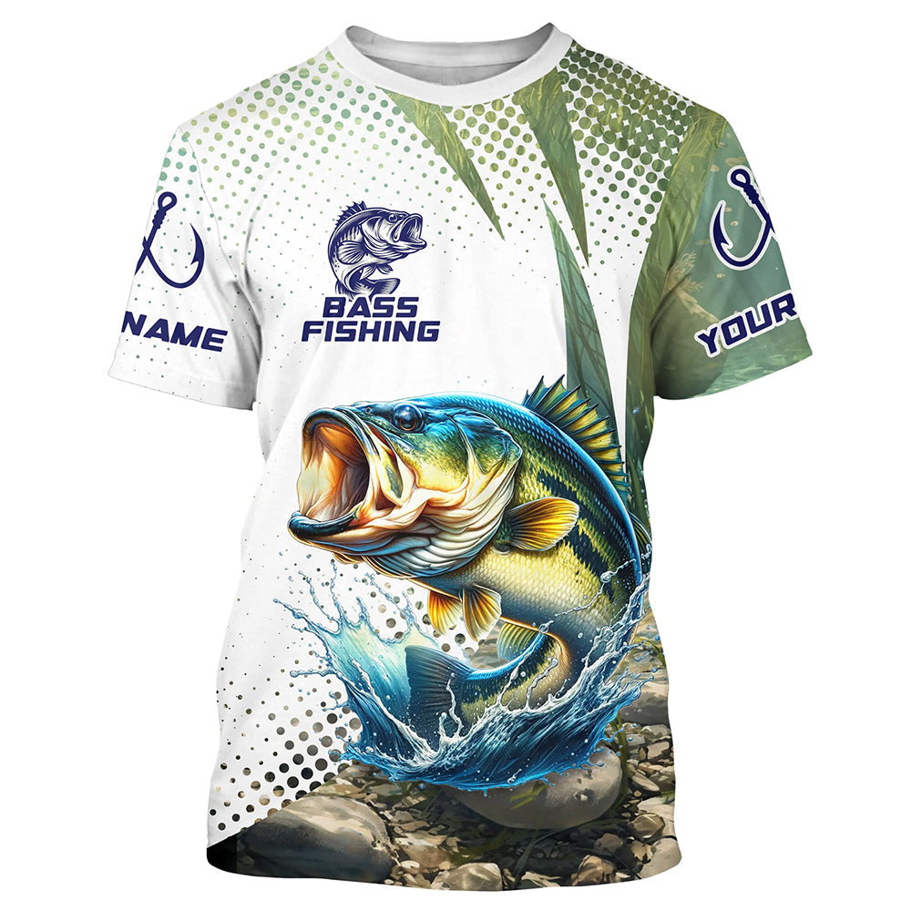 Largemouth Bass Fishing custom performance Long Sleeve tournament fishing, Bass Fishing NQS8163