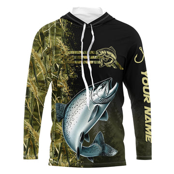 Salmon fishing camouflage Custom performance long sleeve Fishing, Salmon Fishing NQS9073
