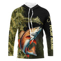 Redfish fishing camouflage Custom performance long sleeve Fishing, Red Drum Fishing NQS9074