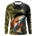 Redfish fishing camouflage Custom performance long sleeve Fishing, Red Drum Fishing NQS9074